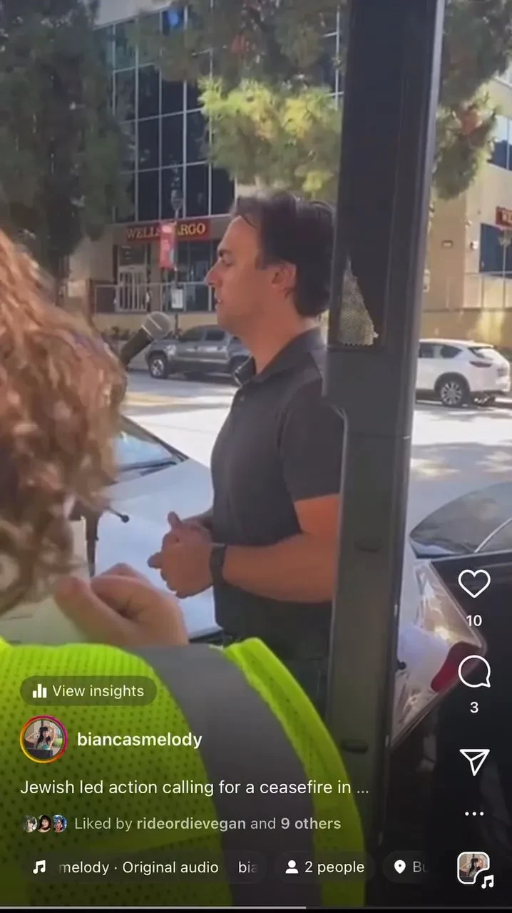 Antiisrael Activists Protest In Front Of Rep Schiffs Office 2